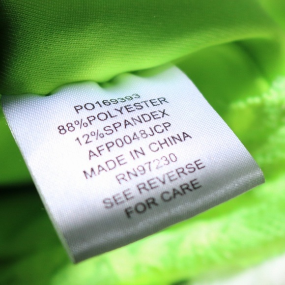 Neon Green/black&white Sport Bra - Picture 6 of 7